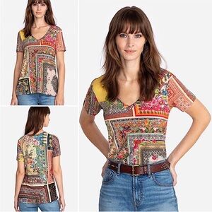 Johnny Was Calloway Favorite Floral Tee T-Shirt, Size XS